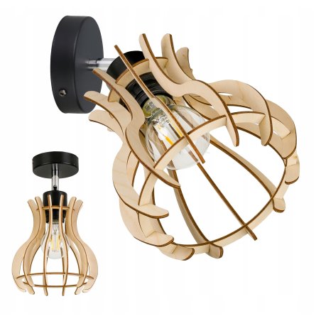 Lampa kinkiet ścienny naE27...