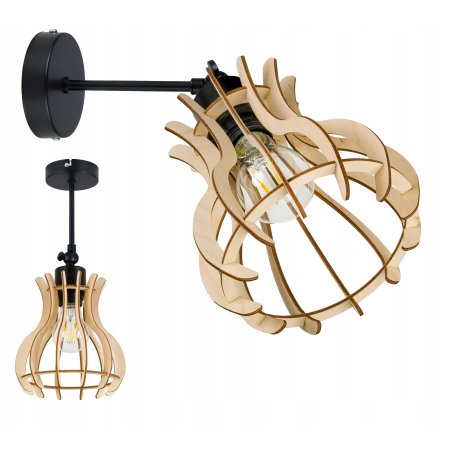 Lampa kinkiet ścienny naE27...