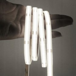 TAŚMA LED COB 1mb 230V 12W IP65 NEUTRALNA IP67 bez zasilacza Hivolt co 10cm