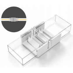 Złączka prosta ŁĄCZNIK hermetyczna IP67 do taśm LED COB 10mm 230V Hivolt