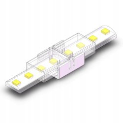 Złączka prosta ŁĄCZNIK hermetyczna IP67 do taśm LED COB 10mm 230V Hivolt