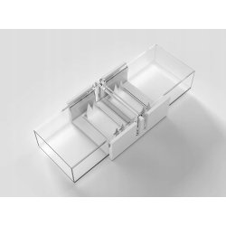 Złączka prosta ŁĄCZNIK hermetyczna IP67 do taśm LED COB 10mm 230V Hivolt