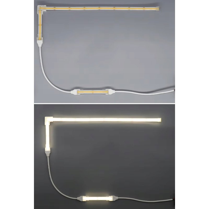 Złączka prosta ŁĄCZNIK hermetyczna IP67 do taśm LED COB 10mm 230V Hivolt
