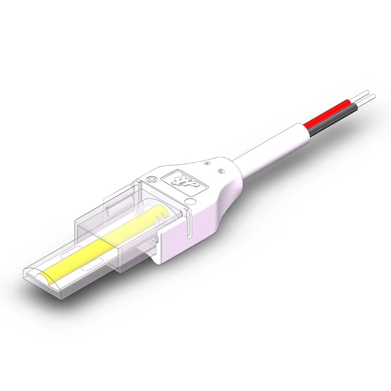 Złączka na kablu ŁĄCZNIK led-kab IP67 do taśm LED COB 10mm 230V Hivolt klik