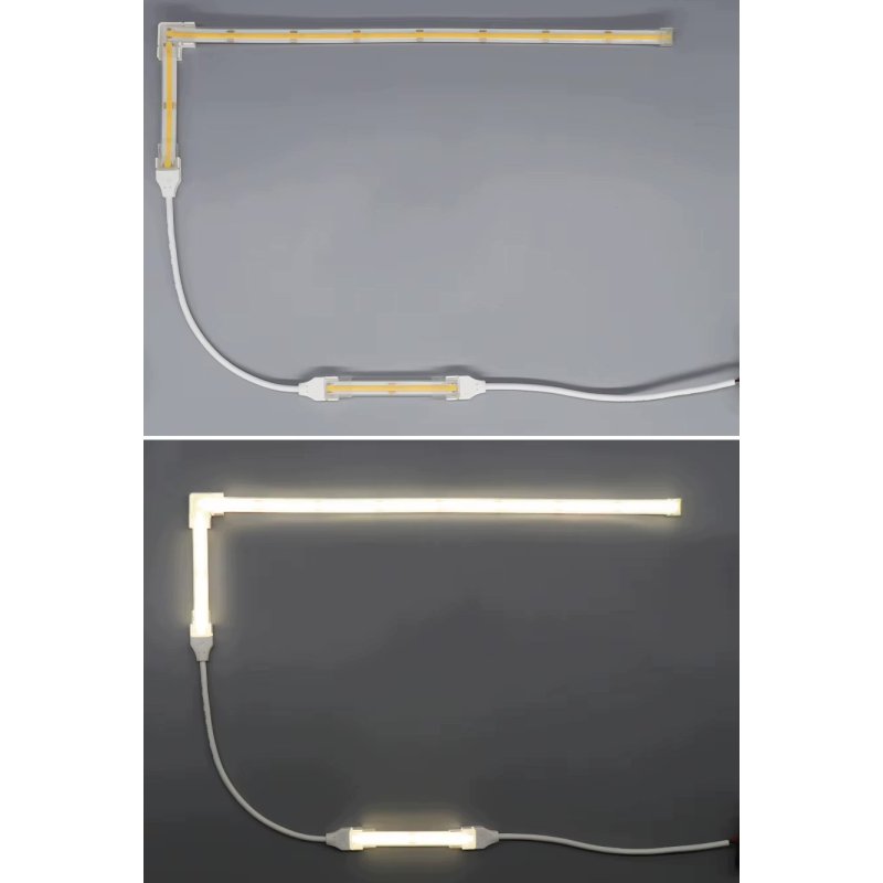 Złączka na kablu ŁĄCZNIK led-kab IP67 do taśm LED COB 10mm 230V Hivolt klik