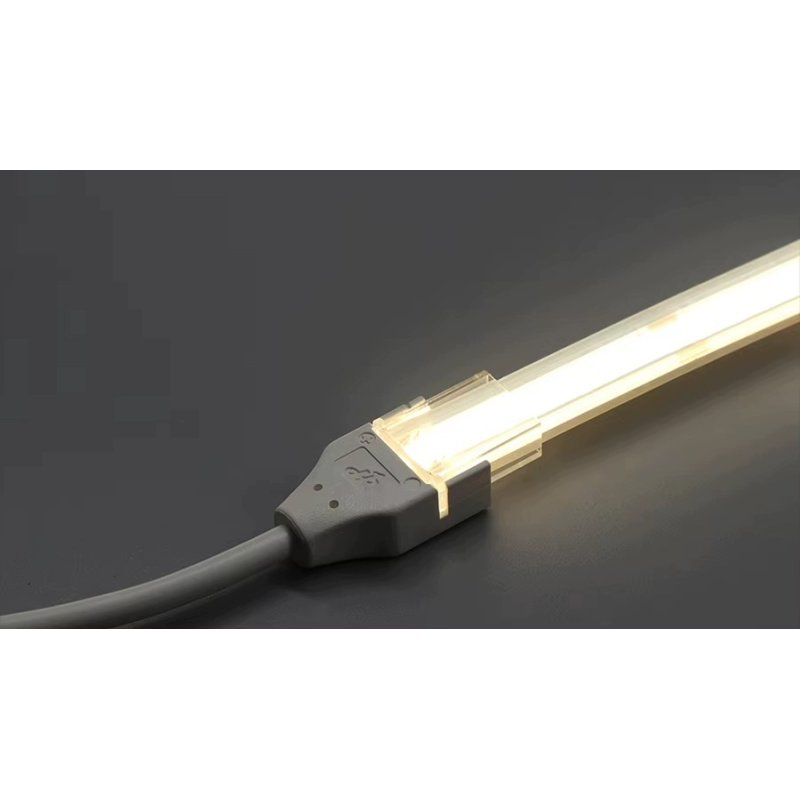 Złączka na kablu ŁĄCZNIK led-kab IP67 do taśm LED COB 10mm 230V Hivolt klik