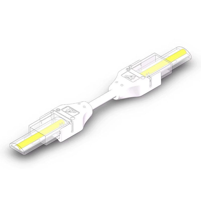 Złączka kątowa na kablu ŁĄCZNIK IP67 do taśm LED COB 10mm 230V Hivolt klik