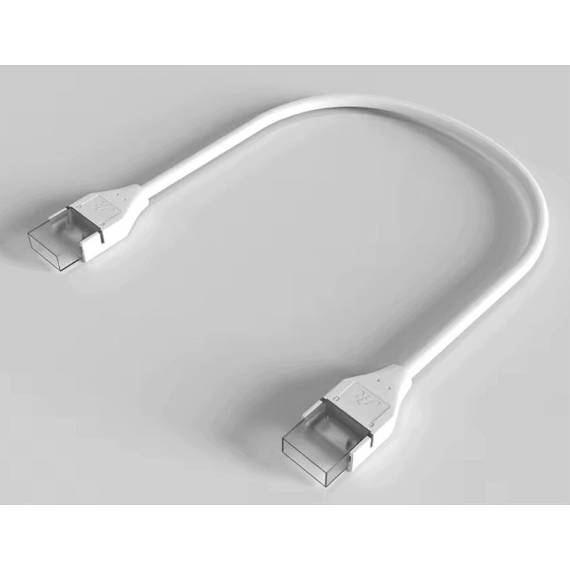 Złączka kątowa na kablu ŁĄCZNIK IP67 do taśm LED COB 10mm 230V Hivolt klik