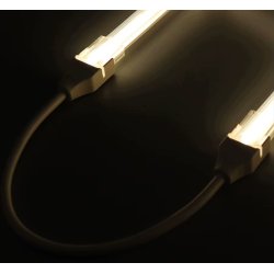 Złączka kątowa na kablu ŁĄCZNIK IP67 do taśm LED COB 10mm 230V Hivolt klik