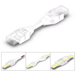 Złączka kątowa na kablu ŁĄCZNIK IP67 do taśm LED COB 10mm 230V Hivolt klik