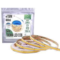 Taśma LED COB 480 diod na metr 12V Neon Zimny 5m linia światła LED PRO