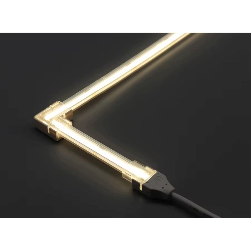 Złączka kątowa ŁĄCZNIK hermetyczna IP67 do taśm LED COB 10mm 230V Hivolt
