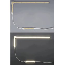 Złączka kątowa ŁĄCZNIK hermetyczna IP67 do taśm LED COB 10mm 230V Hivolt
