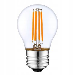 Żarówka E27 LED filament G45 4W kulka ciepła