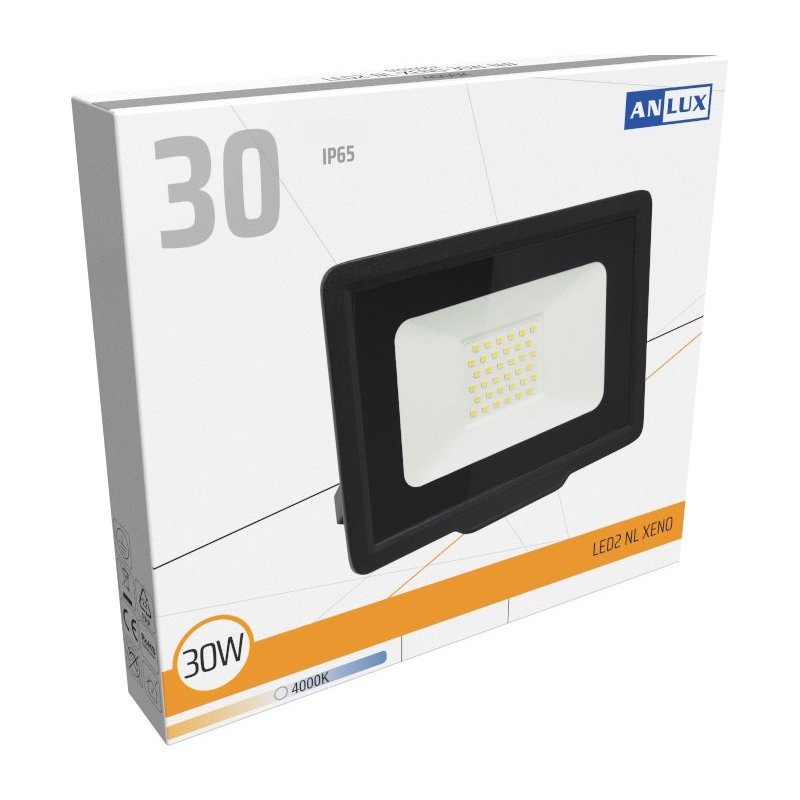 HALOGEN LED 30W NAŚWIETLACZ SLIM ZEWNĘTRZNY IP65 ROBOCZY BIAŁY neutralny