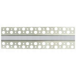 PROFIL ALU 12mm LED srebrny do PŁYTEK gres gips + KLOSZ mleczny Zaślepki 3m