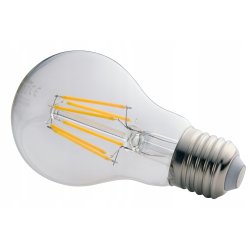 ŻARÓWKA E27 LED FILAMENT 6W BIAŁA ZIMNA EDISON A60