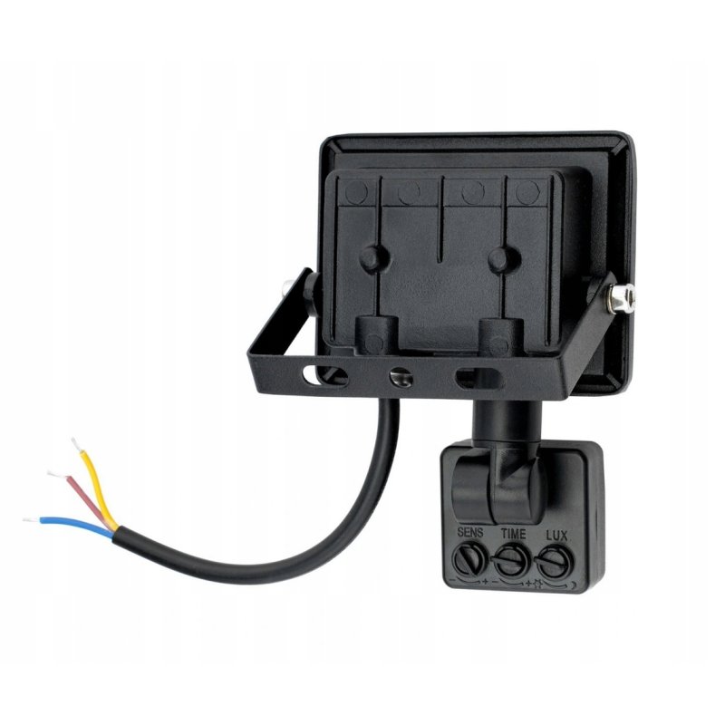 HALOGEN LED 10W NAŚWIETLACZ z czujnikiem ruchu PIR SLIM IP66 ROBOCZY zimny