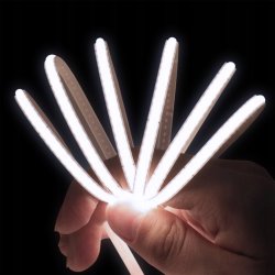 Taśma LED COB 12V 10W/mb Neon Zimny 320diod linia światła 1m