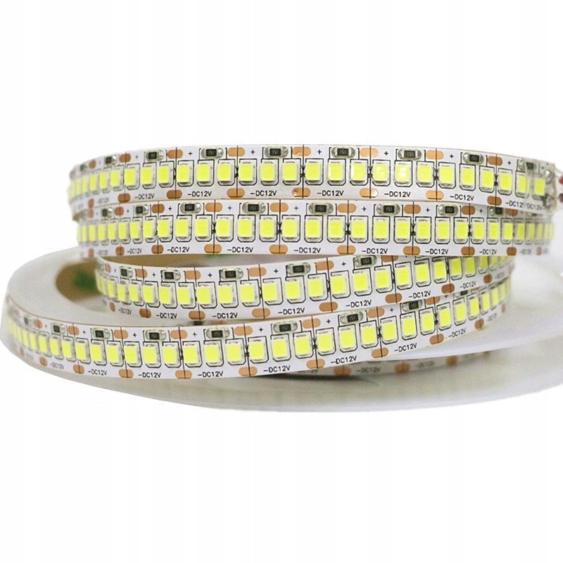 TAŚMA LED SUPER MOCNA PREMIUM 12V smd 2835 IP20 240diod/m barwa ZIMNA 1m