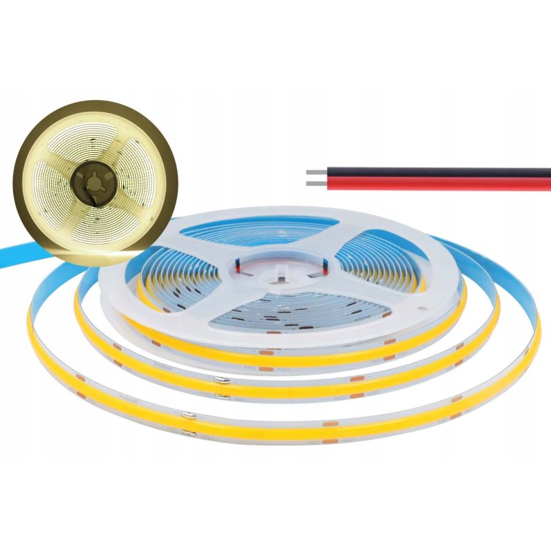 Taśma LED COB DEKORACYJNA PRO 24V 5W 480 diod na mb Neon biały Neutralny 1m