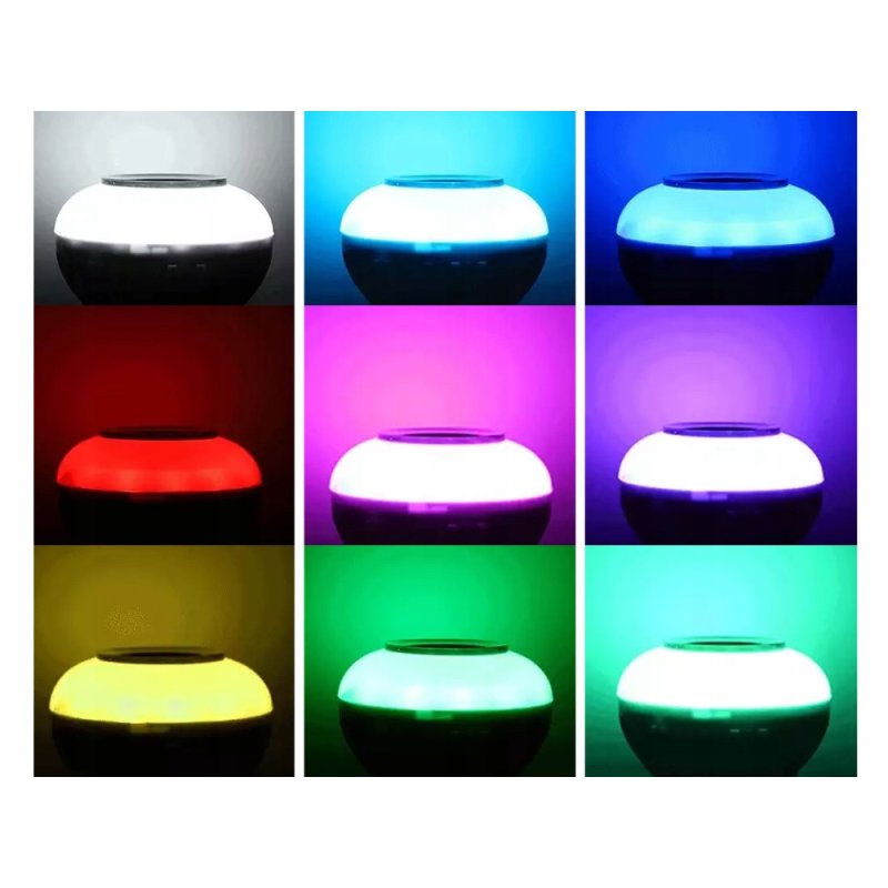 ŻARÓWKA LED E27 RGB KOLOROWA sterowana na Pilota IR z głośnikiem BLUETOOTH