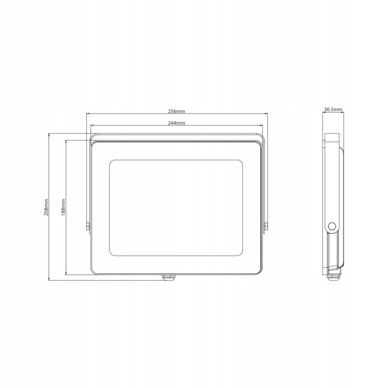 HALOGEN LED 100W NAŚWIETLACZ SLIM ZEWNĘTRZNY IP66 ROBOCZY biały zimny