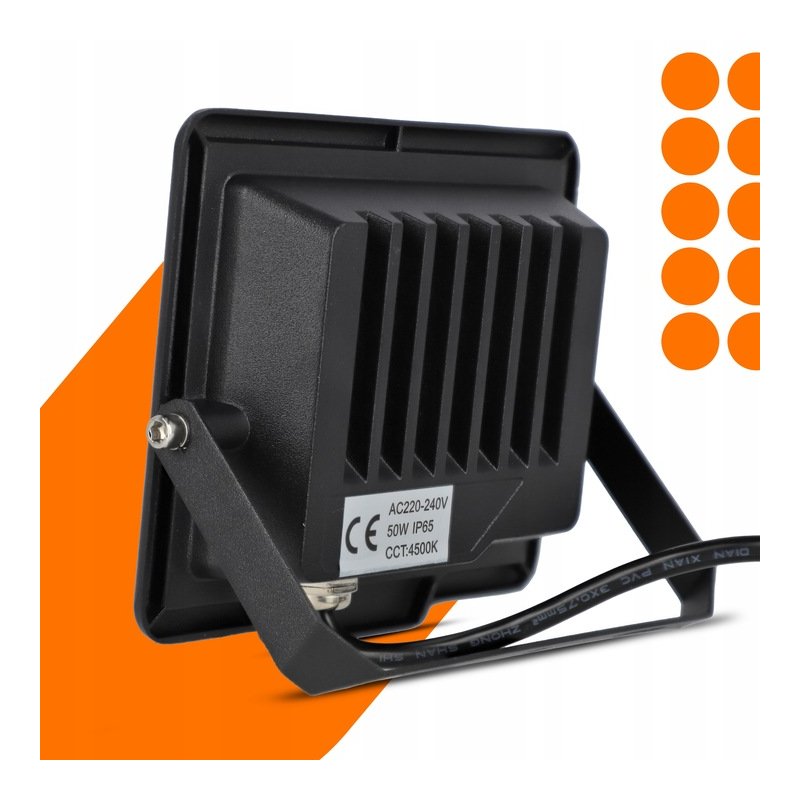 Naświetlacz halogen lampa robocza LED SLIM 50W NW Barwa NEUTRALNA sl