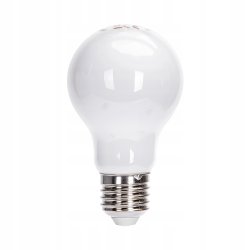Żarówka E27 A60 LED 8W Filament biała ciepła OZDOBNA szklana mleczna