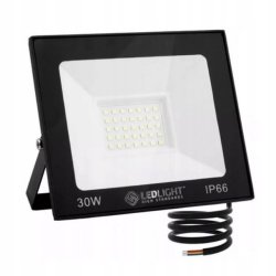 HALOGEN LED 30W NAŚWIETLACZ SLIM ZEWNĘTRZNY IP66 ROBOCZY BIAŁY zimny