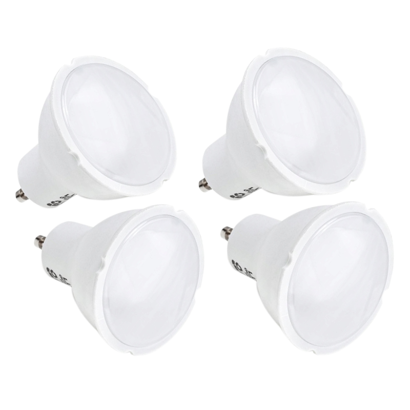 4 x Żarówka LED GU10 5W niemrugająca barwa CIEPŁA