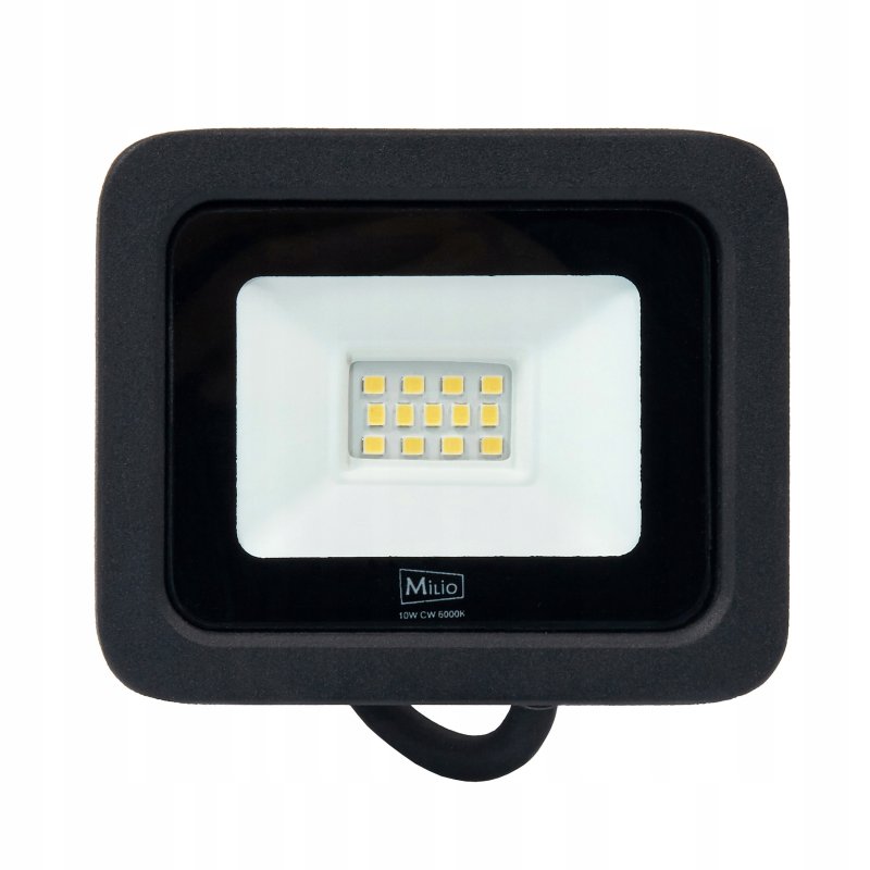 Naświetlacz LED SLIM 10W halogen CW barwa światła ZIMNA