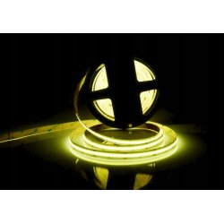 TAŚMA LED COB 12V 480diod/mb PRO 10w/m neon KOLOR ŻÓŁTY 1m LINIA światła