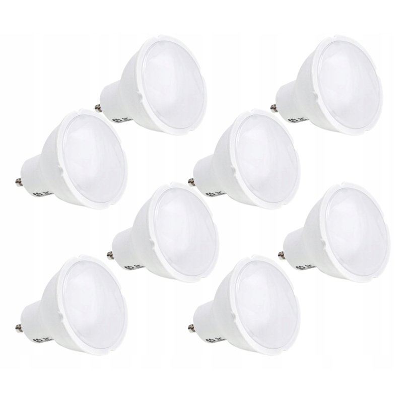 8 x Żarówka LED GU10 5W niemrugająca NEUTRALNA
