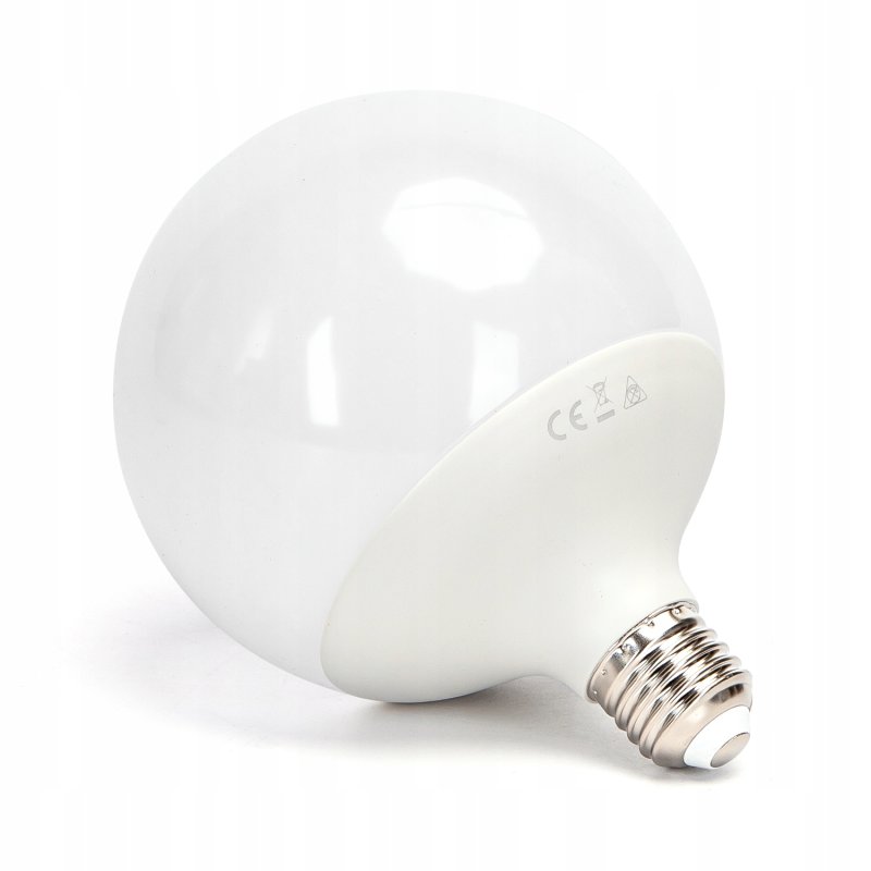 Żarówka E27 G120 LED 20W ZIMNA mleczna bańka XL mocna