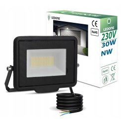 Naświetlacz halogen lampa robocza LED SLIM 30W Barwa NEUTRALNA sl