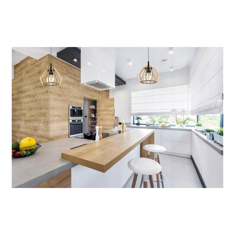 Klosz DREWNIANY do lamp na E27 LOFT BRYLANT drewno