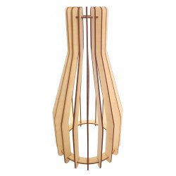 Klosz DREWNIANY do lamp na E27 LOFT BUTELKA drewno
