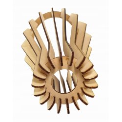 Klosz DREWNIANY do lamp na E27 LOFT BUTELKA drewno