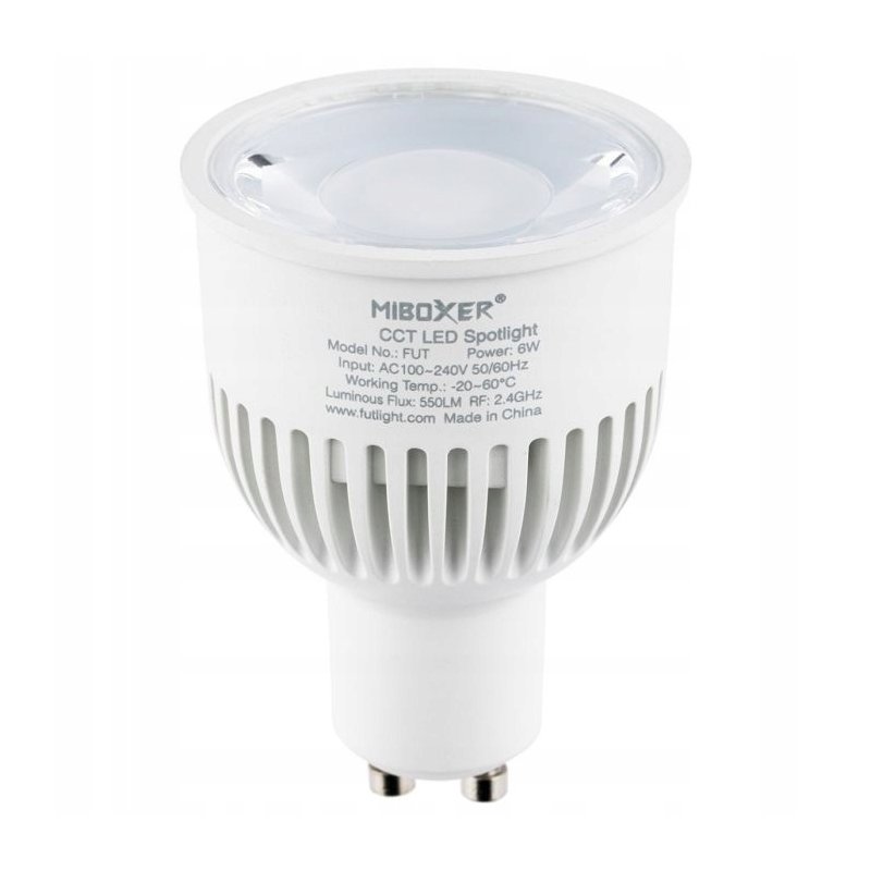 Żarówka INTELIGENTNA LED MiLight FUT107 GU10 6W CCT strefowa RF SMART