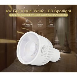 Żarówka INTELIGENTNA LED MiLight FUT107 GU10 6W CCT strefowa RF SMART