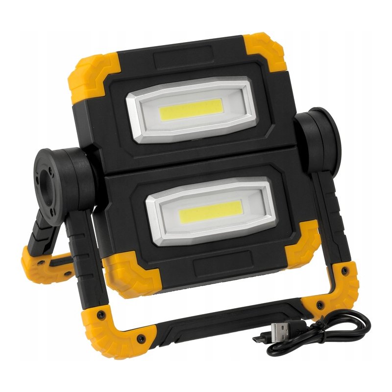 Naświetlacz halogen lampa LED 2x 10W Akumulatorowy