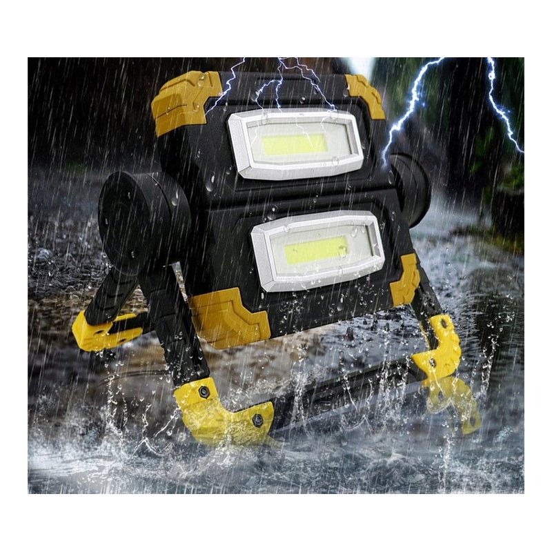 Naświetlacz halogen lampa LED 2x 10W Akumulatorowy