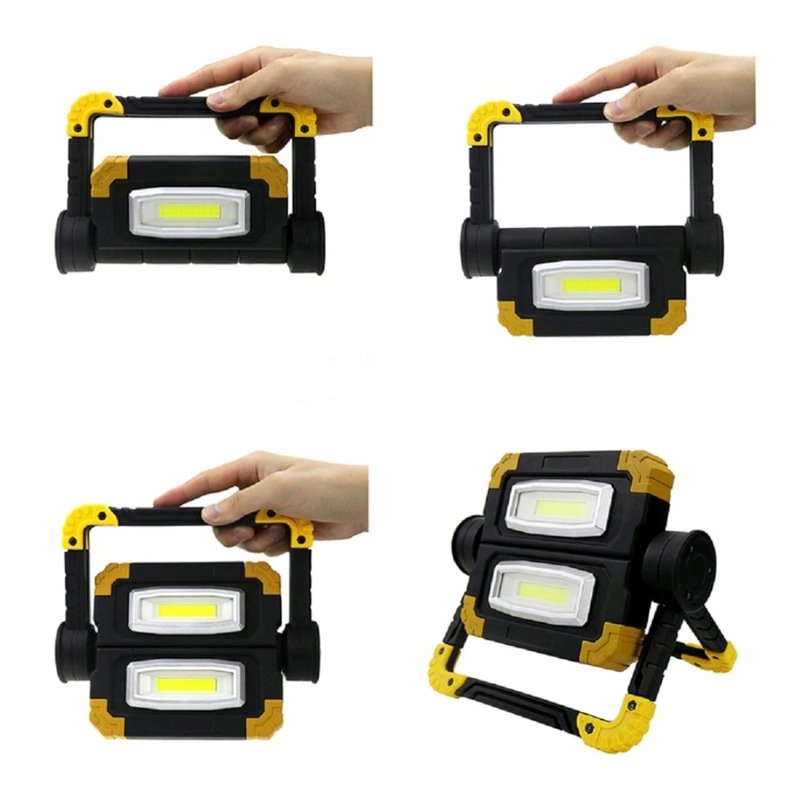 Naświetlacz halogen lampa LED 2x 10W Akumulatorowy