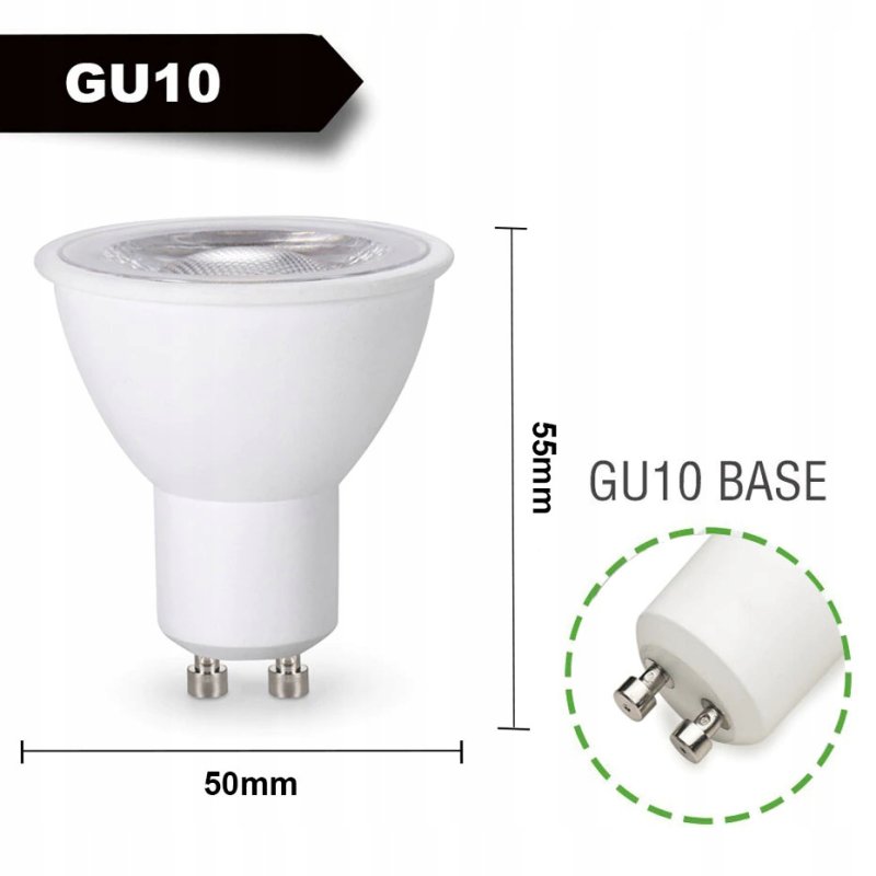 ŻARÓWKA OSRAM PREMIUM LED GU10 4,5W BARWA NEUTRALNA SOCZEWKA SKUPIAJĄCA