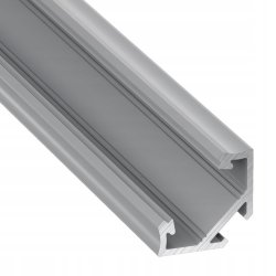 PROFIL ALUMINIOWY NAROŻNY typ C srebrny do taśm LED 3m
