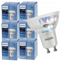 6x Żarówka LED PHILIPS 4.9W Corepro LED spot 550lm GU10 4000 K neutralna