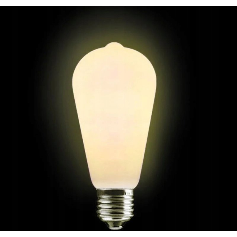 Żarówka E27 ST64 LED 12W Filament biała ciepła SZKLANA MLECZNA
