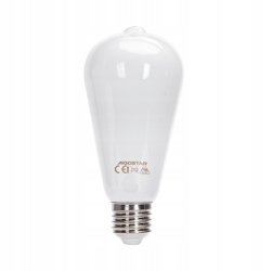 Żarówka E27 ST64 LED 12W Filament biała zimna SZKLANA MLECZNA