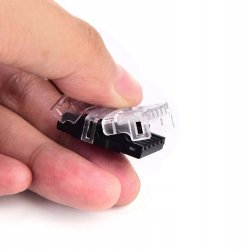 Złączka SZYBKA do taśm LED MONO 8mm IP65 ŁĄCZNIK prosty taśma-taśma